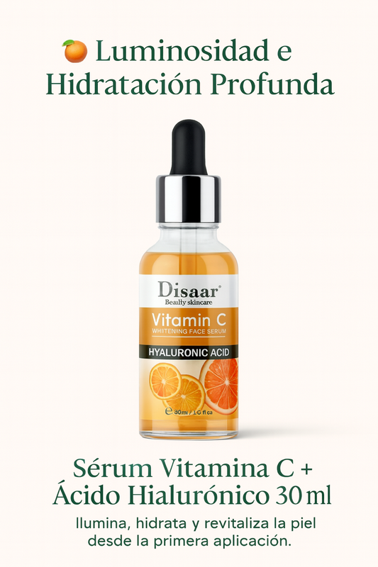 Sérum Vitamina C + Ácido Hialurónico 30 ml — Luminosidad e Hidratación